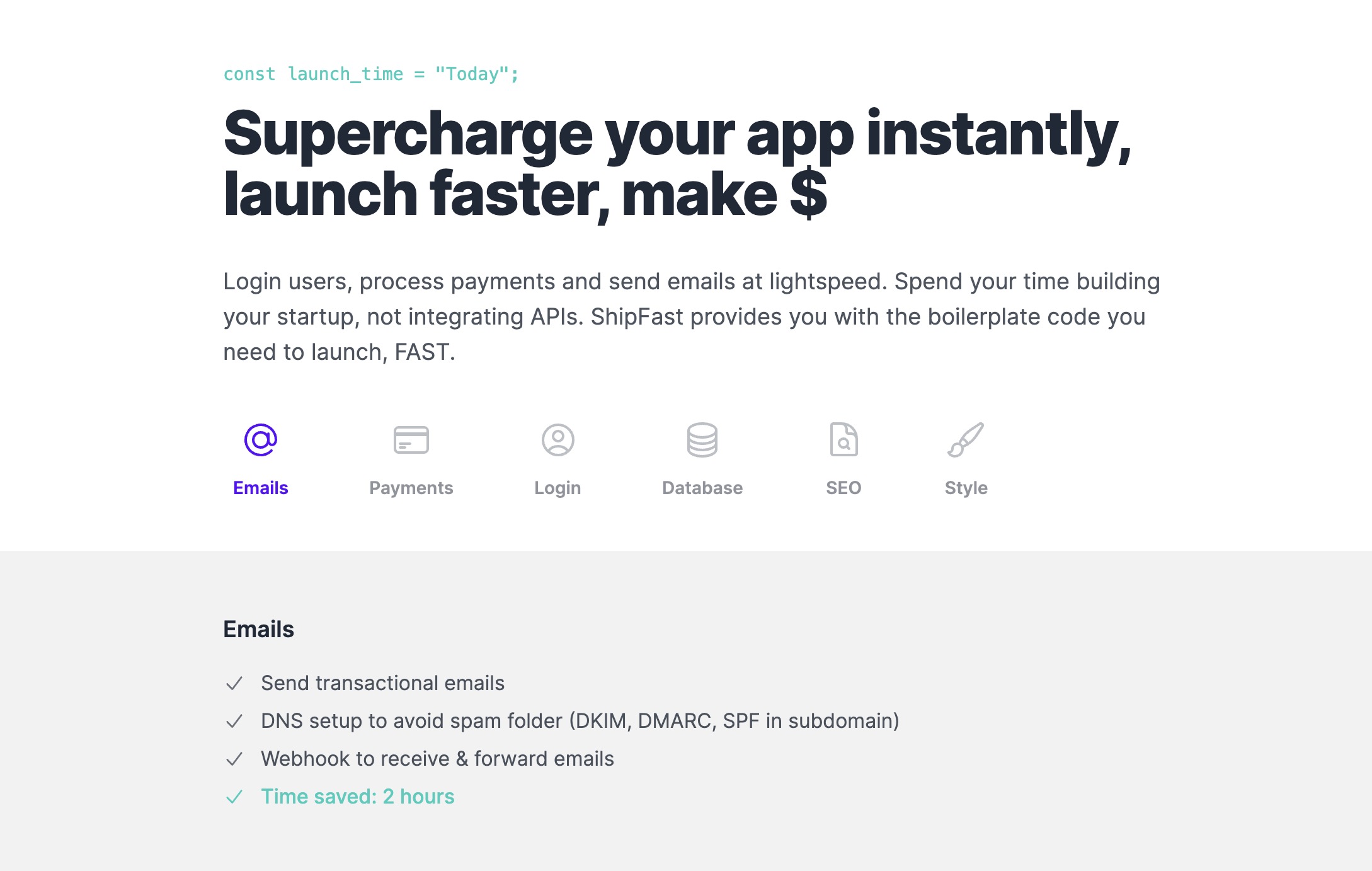 A Header component for CodeLaunch boilerplate